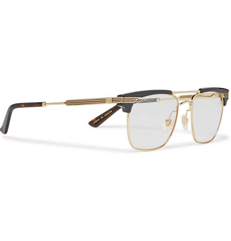 glasses frames for men gucci|gucci gold frame glasses men's.